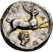 Tetradrachm, Greece (ancient), 412 BC - 408 BC reverse image