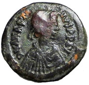 40 Nummi - Anastasius I Dicorus Constantinopolis; Type M, no Officina Letter, Small Module obverse image