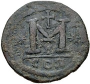 40 Nummi - Anastasius I Dicorus Constantinopolis; Type ✶M✶, Small Module, Byzantine states, 498-518 reverse image