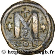 40 Nummi - Anastasius I Dicorus Constantinopolis; Type ✶M✶, Large Module reverse image