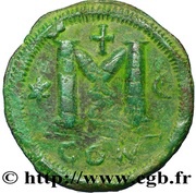 40 Nummi - Anastasius I Dicorus Constantinopolis; Type ✶M☾, Large Module, Byzantine states, 498-518 reverse image