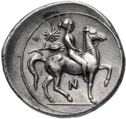 Hemidrachm - Timoleon, Greece (ancient), 344 BC - 317 BC reverse image