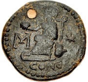 40 Nummi - Anastasius I Dicorus Constantinopolis; Type M ✶, Large Module, Byzantine states, 498-518 reverse image
