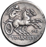 6 Litrai - 5th Democracy, Greece (ancient), 214 BC - 212 BC reverse image