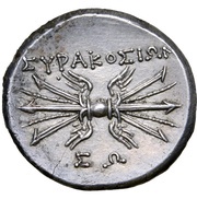 8 Litrai - Fifth Democracy, Greece (ancient), 214 BC - 212 BC reverse image