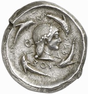 Tetradrachm, Greece (ancient), 485 BC - 466 BC reverse image