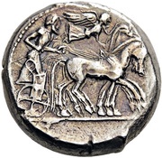 Tetradrachm - Deinomenid Tyranny obverse image
