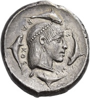 Tetradrachm - Hiero I, Greece (ancient), 470 BC reverse image