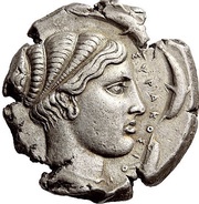 Tetradrachm, Greece (ancient), 430 BC - 420 BC reverse image