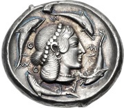 Tetradrachm, Greece (ancient), 466 BC - 460 BC reverse image