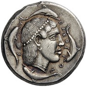 Tetradrachm, Greece (ancient), 460 BC - 455 BC reverse image