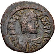 40 Nummi - Anastasius I Dicorus Nicomedia; Type ✶M✶, Officina Letter, Large Module obverse image