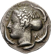 Tetradrachm, Greece (ancient), 415 BC - 409 BC reverse image