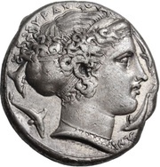 Tetradrachm - Dionysius I, Greece (ancient), 413 BC - 399 BC reverse image
