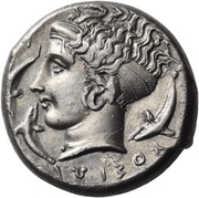 Tetradrachm - Dionysius I, Greece (ancient), 405 BC - 400 BC reverse image