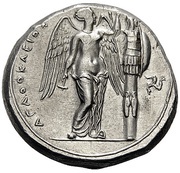 Tetradrachm - Agathokles, Greece (ancient), 305 BC - 295 BC reverse image