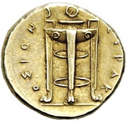 Dekadrachm - Agathokles, Greece (ancient), 306 BC - 305 BC reverse image