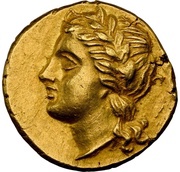 ¼ Stater - Agathocles obverse image