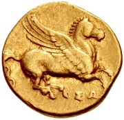 30 Litrai - Timoleon / Third Democracy, Greece (ancient), 344 BC - 317 BC reverse image