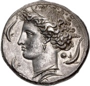 Dekadrachm - Dionysios I, Greece (ancient), 405 BC - 367 BC reverse image