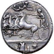 Decadrachm - Dionysius I obverse image