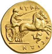 Dekadrachm - Agathokles, Greece (ancient), 317 BC - 289 BC reverse image
