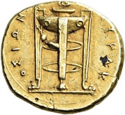 Dekadrachm - Agathocles, Greece (ancient), 310 BC - 300 BC reverse image