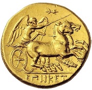 Dekadrachm - Hiketas II, Greece (ancient), 287 BC - 278 BC reverse image
