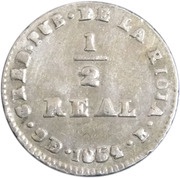 ½ Real, Argentina, 1854-1860 reverse image