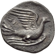 Obol, Greece (ancient), 350 BC - 320 BC reverse image