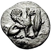 Diobol Sinde, Greece (ancient), 425 BC - 400 BC obverse image