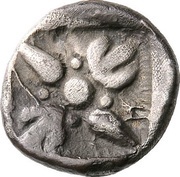 Tetrobol, Greece (ancient), 485 BC - 480 BC reverse image