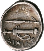 Obol Hypata, Greece (ancient), 360 BC - 350 BC reverse image