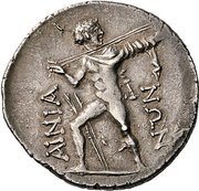 Trihemidrachm - Nikarchos Hypata, Greece (ancient), 80 BC - 40 BC reverse image