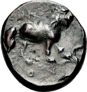 Dichalkon, Greece (ancient), 350 BC reverse image