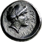 Dichalkon, Greece (ancient), 340 BC - 330 BC reverse image