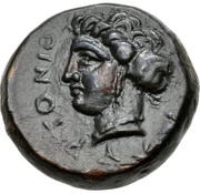 Dichalkon, Greece (ancient), 340 BC - 330 BC reverse image