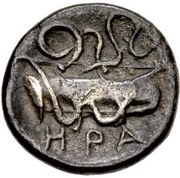 Obol, Greece (ancient), 370 BC - 350 BC reverse image