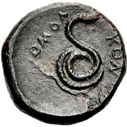 Dichalkon, Greece (ancient), 350 BC reverse image