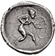 Obol, Greece (ancient), 390 BC - 350 BC reverse image