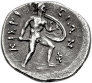 Obol, Greece (ancient), 390 BC - 370 BC reverse image