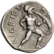 Obol, Greece (ancient), 350 BC reverse image