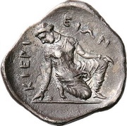 Trihemiobol, Greece (ancient), 350 BC reverse image