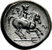Dichalkon, Greece (ancient), 400 BC - 375 BC reverse image
