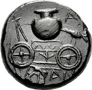 Dichalkon, Greece (ancient), 350 BC - 300 BC reverse image