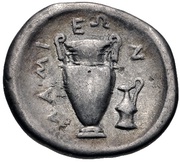 Hemidrachm, Greece (ancient), 400 BC - 375 BC reverse image