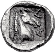 Hemiobol, Greece (ancient), 460 BC - 440 BC reverse image