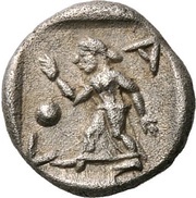Obol, Greece (ancient), 460 BC - 440 BC reverse image