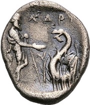 Obol, Greece (ancient), 440 BC - 400 BC reverse image