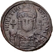 40 Nummi - Justinian I Carthage; S, Bust Facing obverse image